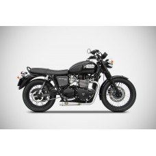 ZARD 2>2 Full SHORT CONICAL Exhaust for Triumph Bonneville